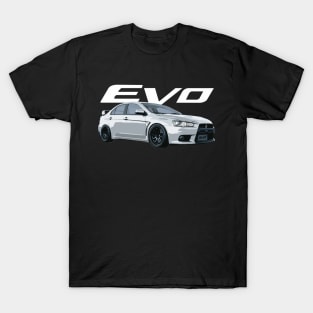 Mitsubishi Evo JDM Wicked White 10 X T-Shirt